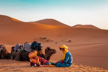 Merzouga : Nuit en bivouac dans le désert